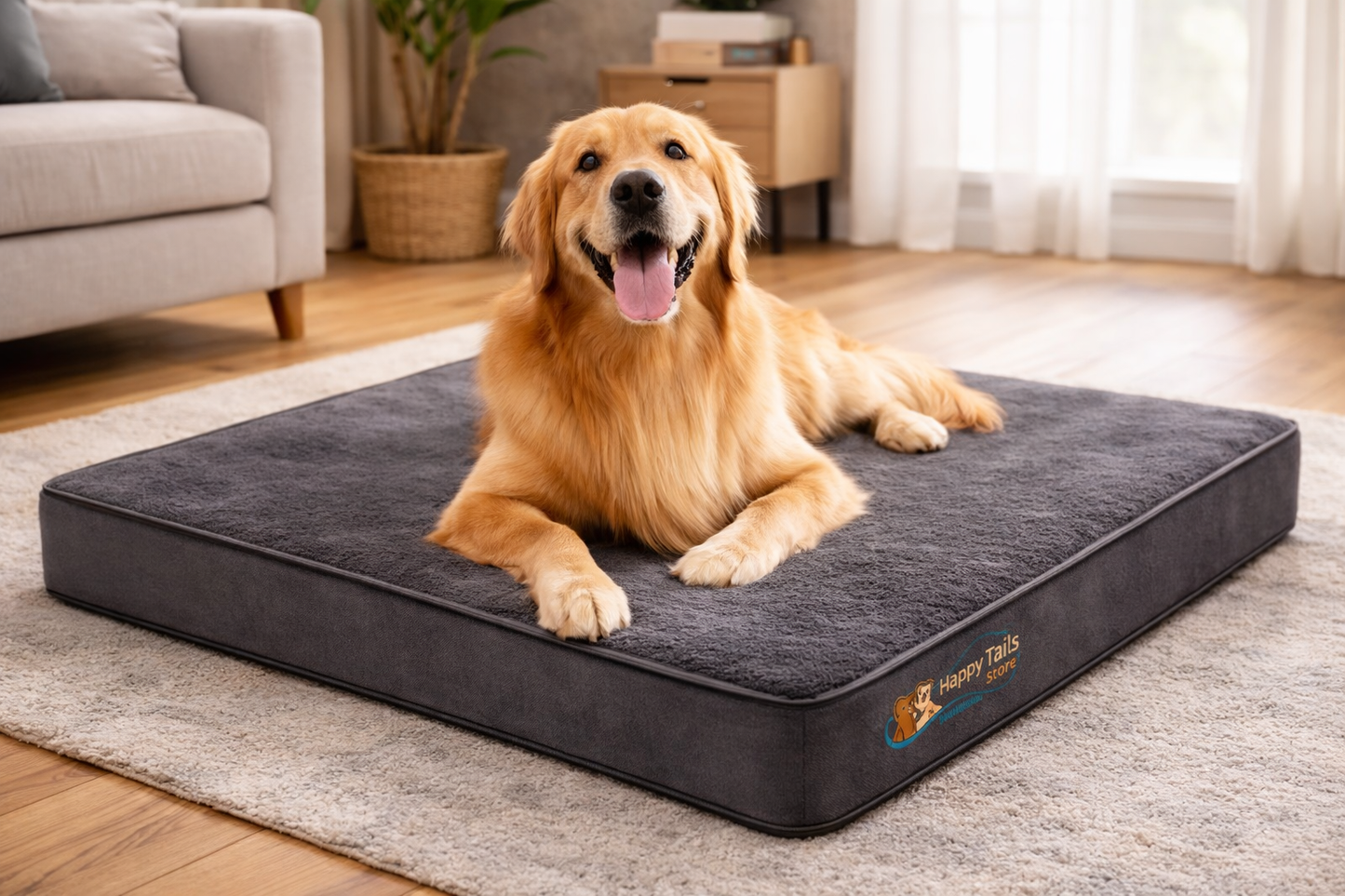 Orthopedic Egg-Crate Dog Bed