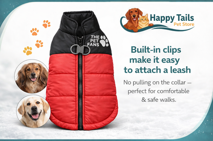HappyTails™ CozyFit Dog Waterproof Jacket Harness